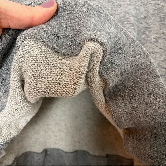 Derek Lam 10 Crosby Sweatshirt Womens Size Medium Large 12 Pullover Gray Lace Up - Picture 6 of 9